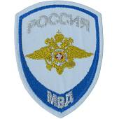 Нашивка ( шеврон ) на рукав Следственные органы ( Юстиция ) Полиция ОВД МВД России 7,5х10 вышитая голубая (2503869) - ВОЕНТОРГ ТЫЛОВИК