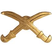 Эмблема ( знак ) петличная ( петлица ) Казачья золотистая (2102111) - ВОЕНТОРГ ТЫЛОВИК
