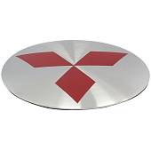Наклейки на диски литые с логотипом автомобиля МИТСУБИСИ ( MITSUBISHI ) D-56 мм серебристые (12050021) - ВОЕНТОРГ ТЫЛОВИК