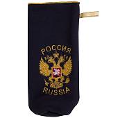 Мешочек ( чехол ) для бутылки с символикой Герб ( орел ) России с вышивкой темно-синий (4405054) - ВОЕНТОРГ ТЫЛОВИК