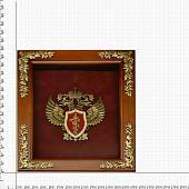 Ключница настенная Эмблема ФСКН России деревянная 290х340х90 (4311058) - ВОЕНТОРГ ТЫЛОВИК