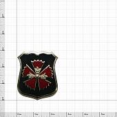 Жетон ( знак накладка ) ГРУ ГШ ВС РФ с кляммером 29 мм ювелирная эмаль нейзильбер (2307009) - ВОЕНТОРГ ТЫЛОВИК