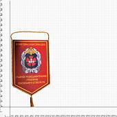 Вымпел средний ГРУ ГШ ВС РФ 22х15 см шелк красный (4503041) - ВОЕНТОРГ ТЫЛОВИК
