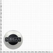 Наклейки на диски литые с логотипом автомобиля НИССАН ( NISSAN ) D-56 мм серебристые (12050001) - ВОЕНТОРГ ТЫЛОВИК