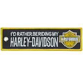 Брелок с символикой Harley-Davidson вышитый полоса ( лента ) 13х4 черный (4402378) - ВОЕНТОРГ ТЫЛОВИК