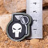 Нашивка ( шеврон патч patch ) тактическая Punisher ( Каратель ) Grenade 3D PVC ( пластизоль ) на липучке 3,2х3 черная (2504216) - ВОЕНТОРГ ТЫЛОВИК