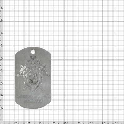 Жетон армейский ( военный ) личный с гравировкой СК ( Следственный комитет ) (2103006) - HAKKI.RU