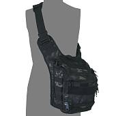 Сумка-органайзер TAC через плечо тактическая MOLLE камуфлированная camo-multi черный (3310324) - ВОЕНТОРГ ТЫЛОВИК