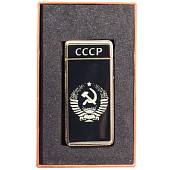 Зажигалка с символикой Герб СССР электронная с зарядкой от USB черно-золотистая (4403319) - ВОЕНТОРГ ТЫЛОВИК
