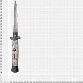 Нож складной автоматический выкидной в чехле белый (3913043) - ВОЕНТОРГ ТЫЛОВИК