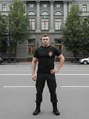 Футболка с символикой Академия ФСБ ( Федеральная служба безопасности ) России вышитая черная (1208282) - ВОЕНТОРГ ТЫЛОВИК