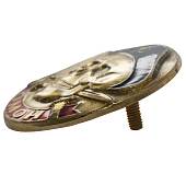 Знак нагрудный Череп в берете ОМОН круглый закрутка (2301213) - ВОЕНТОРГ ТЫЛОВИК