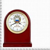 Часы настольные с символикой ФСО России SC-860 дерево (4103020) - ВОЕНТОРГ ТЫЛОВИК