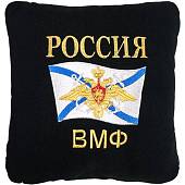 Подушка сувенирная ВМФ России 35х35 вышитая черная (4408999) - ВОЕНТОРГ ТЫЛОВИК