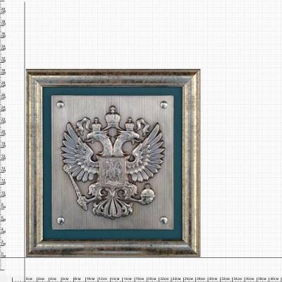 Плакетка ( панно ) табличка пограничного столба Российской Федерации 280х310 (4406066) - HAKKI.RU