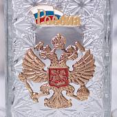 Набор подарочный с символикой Герб ( орел ) России триколор ( графин ( штоф ) высокий + стопки ( рюмки ) 6x50 мл ) (4801943) - ВОЕНТОРГ ТЫЛОВИК