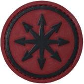 Нашивка ( шеврон патч patch ) тактическая WARHAMMER CHAOS ( хаос ) 3D PVC ( пластизоль ) на липучке D-5 красная (2504182) - ВОЕНТОРГ ТЫЛОВИК