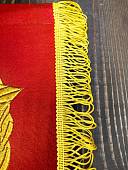 Вымпел ТВЕРСКОЕ СВУ РОССИЯ / ЖИЗНЬ - РОДИНЕ, ЧЕСТЬ - НИКОМУ большой вышитый 25х32 красный (4504109) - ВОЕНТОРГ ТЫЛОВИК