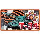 Наклейка на авто виниловая ВОВ / Танк Т-34 8х14 (12011020) - ВОЕНТОРГ ТЫЛОВИК