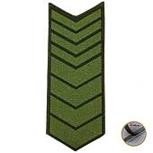 Знак - годичка ( нашивка шеврон ) нарукавный за выслугу лет ( по годам службы ) 24 года полевой вышитый на липучке (2508074) - ВОЕНТОРГ ТЫЛОВИК