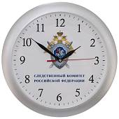 Часы настенные с символикой Следственный комитет РФ D-29 пластик серебристые (4102986) - ВОЕНТОРГ ТЫЛОВИК