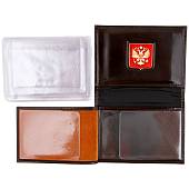 Обложка ( портмоне ) для автодокументов с жетоном Управление делами Президента РФ коричневая (4204092) - ВОЕНТОРГ ТЫЛОВИК