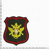 Нашивка ( шеврон ) на рукав Должностное лицо МО ( Министерство обороны ) РФ 7,5х9 вышитая красный кант оливковая (2503431) - ВОЕНТОРГ ТЫЛОВИК