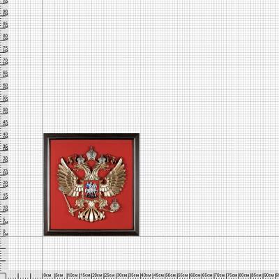 Панно РФ ( Герб РФ ) 400x420 (4406046) - HAKKI.RU
