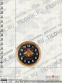 Часы настенные с символикой ГРУ ГШ ВС РФ D-32 дерево (4102087) - ВОЕНТОРГ ТЫЛОВИК