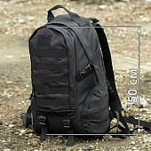 Рюкзак штурмовой MOLLE 50х35х25 45 л черный (3306206) - ВОЕНТОРГ ТЫЛОВИК