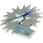 Значок ( знак ) олимпийский Сочи / Sochi 2014 команда России Лыжные гонки / Ski race коллекционный на пимсе (2308013) - ВОЕНТОРГ ТЫЛОВИК