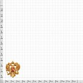 Знак нагрудный Герб ( орел ) РФ на булавке золотистый (2301847) - ВОЕНТОРГ ТЫЛОВИК