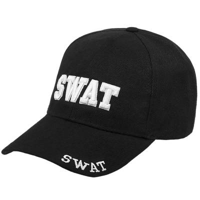 Бейсболка SWAT вышитая черная (1401080) - HAKKI.RU