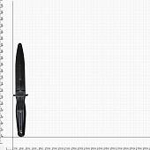 Нож тренировочный Штык резиновый мягкий черный (3912008) - ВОЕНТОРГ ТЫЛОВИК