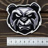 Нашивка ( шеврон патч patch ) тактическая Злобная панда вышитая на липучке D-8,5 серая (2509569) - ВОЕНТОРГ ТЫЛОВИК