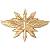 Эмблема ( знак ) петличная ( петлица ) Войска связи золотистая (2102078) - HAKKI