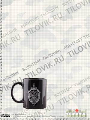 Кружка с символикой ФСБ России черная (4601005) - HAKKI.RU