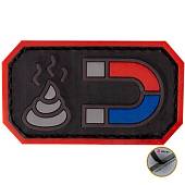 Нашивка ( шеврон патч patch ) тактическая Shit Magnet 3D PVC ( пластизоль ) на липучке 6х3,5 черная (2504778) - ВОЕНТОРГ ТЫЛОВИК