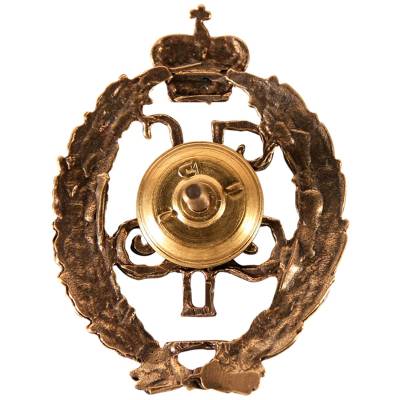 Знак нагрудный Вензель Николай II закрутка (2305039) - HAKKI.RU