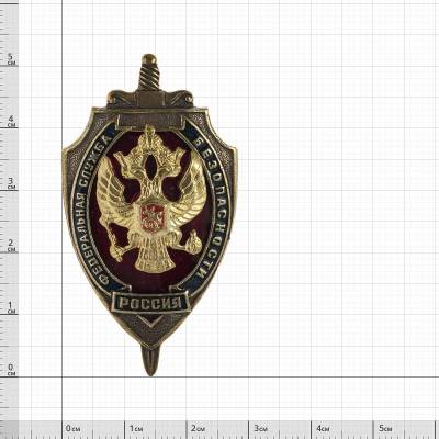 Знак нагрудный ФСБ России закрутка (2301206) - HAKKI.RU