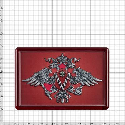 Магнит с символикой ФМС России (4404015) - HAKKI.RU