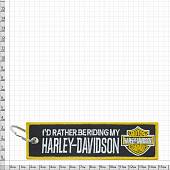 Брелок с символикой Harley-Davidson вышитый полоса ( лента ) 13х4 черный (4402378) - ВОЕНТОРГ ТЫЛОВИК