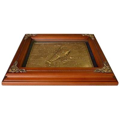 Панно Рак деревянное 340х290 (4406330) - HAKKI.RU