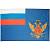 Флаг ФСИН ( Федеральная служба исполнения наказаний ) России 90х135 (4701030) - HAKKI