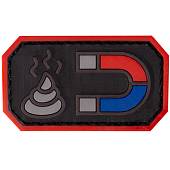 Нашивка ( шеврон патч patch ) тактическая Shit Magnet 3D PVC ( пластизоль ) на липучке 6х3,5 черная (2504778) - ВОЕНТОРГ ТЫЛОВИК