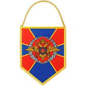 Вымпел мини в авто двухсторонний МВД России / Герб ( орел ) РФ триколор (4501100) - ВОЕНТОРГ ТЫЛОВИК