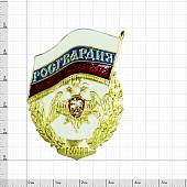 Знак нагрудный ФСВНГ ( Росгвардия ) России закрутка (2301532) - ВОЕНТОРГ ТЫЛОВИК