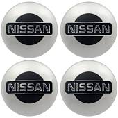 Наклейки на диски литые с логотипом автомобиля НИССАН ( NISSAN ) D-56 мм серебристые (12050001) - ВОЕНТОРГ ТЫЛОВИК