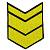 Знак - годичка ( нашивка шеврон ) нарукавный за выслугу лет ( по годам службы ) 11 лет вышитый (2508036) - HAKKI