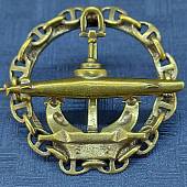 Знак нагрудный Подводная лодка с цепью закрутка (2301104) - ВОЕНТОРГ ТЫЛОВИК